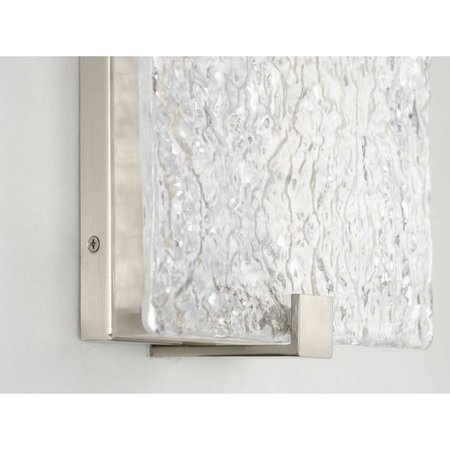 Progress Lighting LED Stone Glass Sconce Collection Brushed Nickel ADA Wall Sconce P710080-009-30